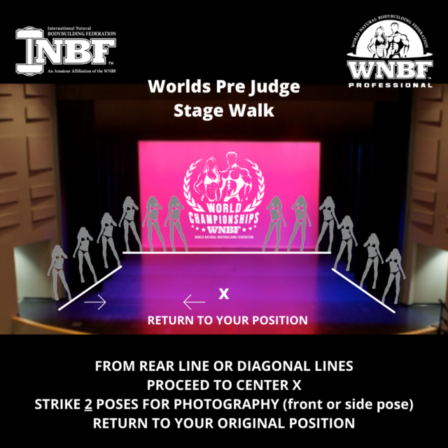 INBF WNBF Pre Judge Stage Walk