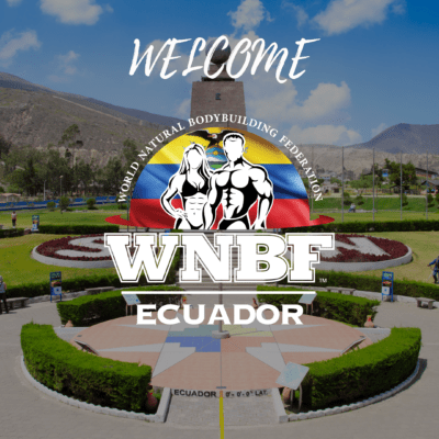 Welcome World Natural Bodybuilding, Ecuador Poster