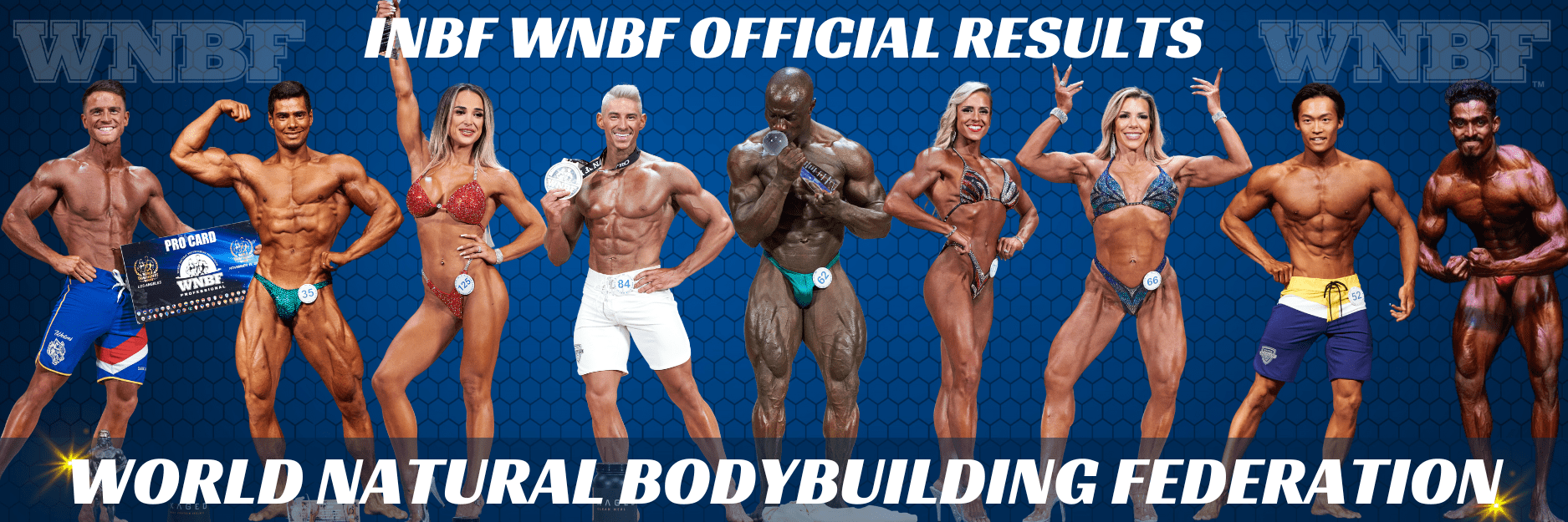 Natural Bodybuilding INBF WNBF Official Contest Results Athlete Banner